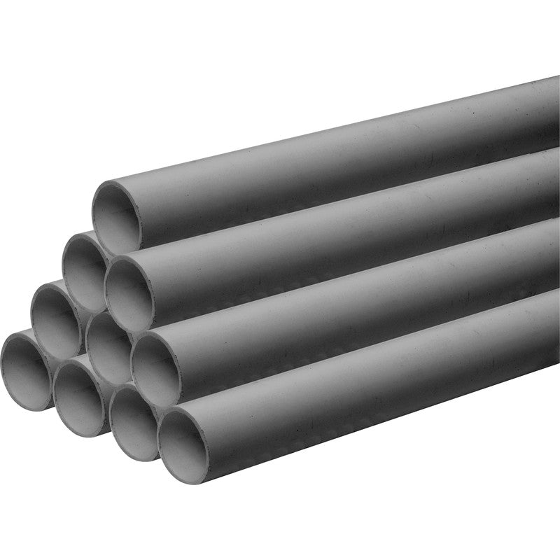 Tetraflow 40mm Solvent Waste Pipe Plain End 3mtr Olive Grey (10 Pack) - THE DRAINAGE DISTRIBUTION COMPANY LTD