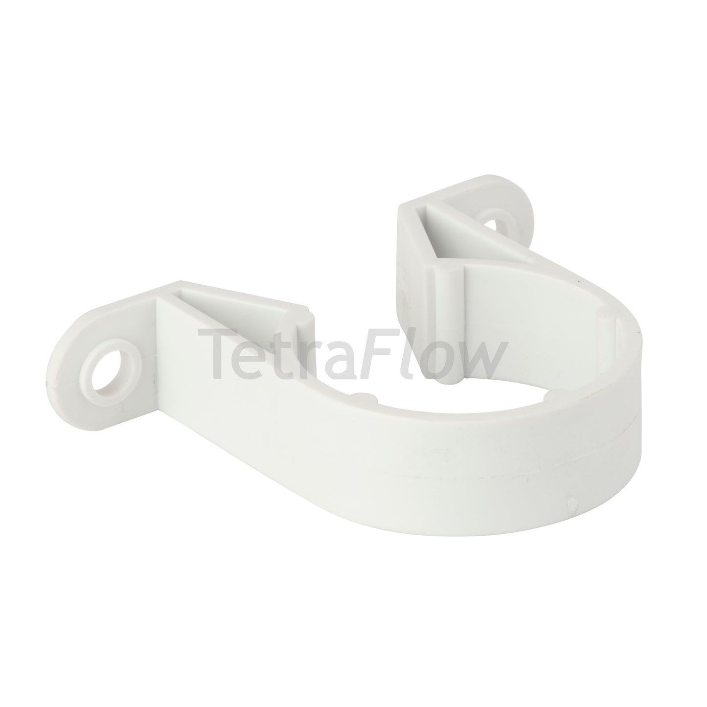 Tetraflow 40mm Solvent Waste Pipe Support Bracket White - THE DRAINAGE DISTRIBUTION COMPANY LTD