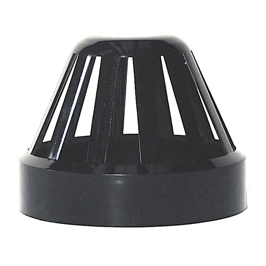 110mm Solvent Soil Vent Cowl Black - drainagedistribution.co.uk