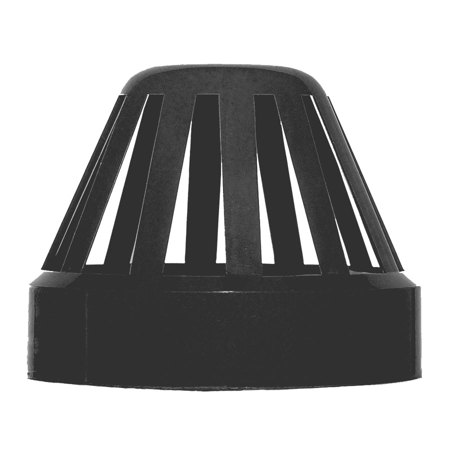 110mm Push Fit Soil Vent Cowl Black - drainagedistribution.co.uk