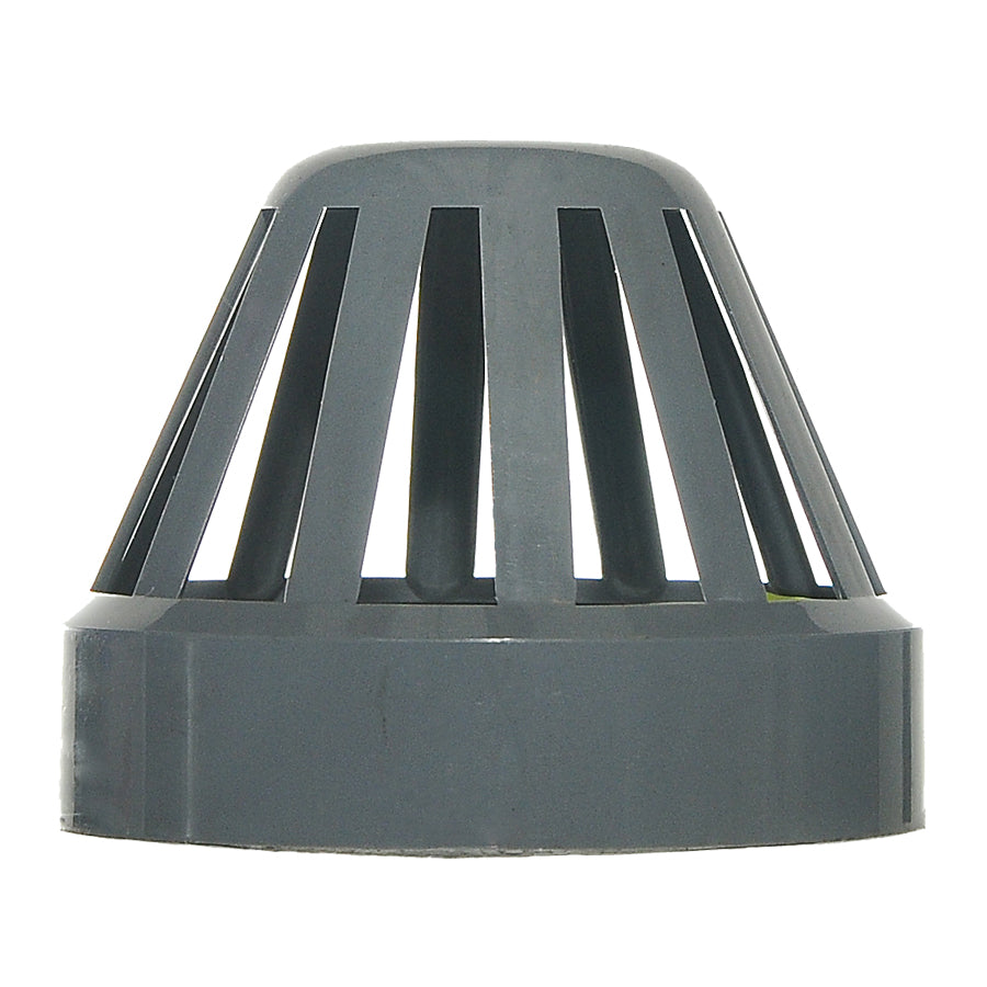 110mm Push Fit Soil Vent Cowl Grey - drainagedistribution.co.uk