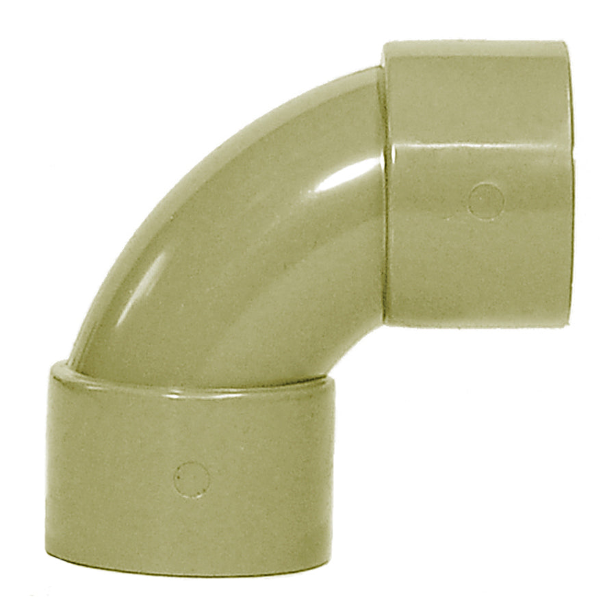 50mm Solvent Waste Swept Bend 92 Olive Grey - drainagedistribution.co.uk