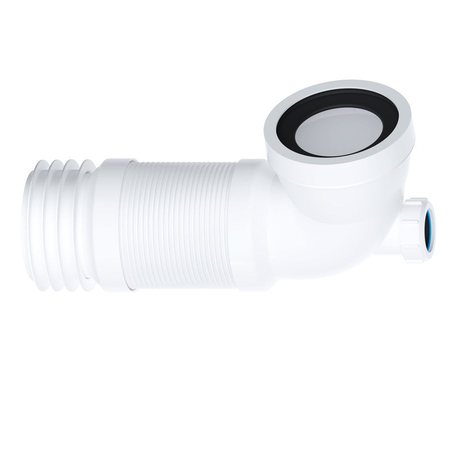 Pan Connector 90° Flexi With Boss 300mm - 700mm - THE DRAINAGE DISTRIBUTION COMPANY