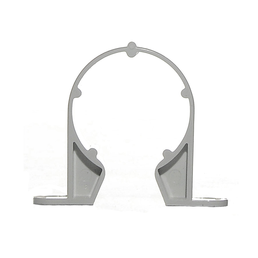32mm Solvent Waste Pipe Support Bracket White - drainagedistribution.co.uk