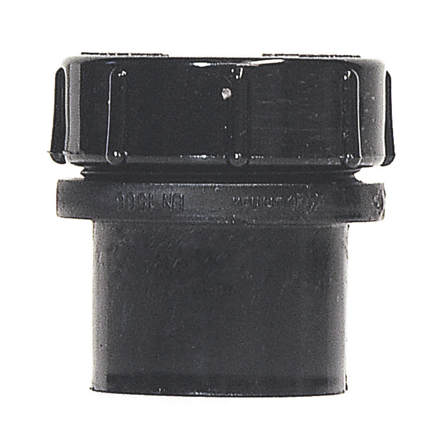 32mm Solvent Waste Access Plug with Screw Cap Black - drainagedistribution.co.uk