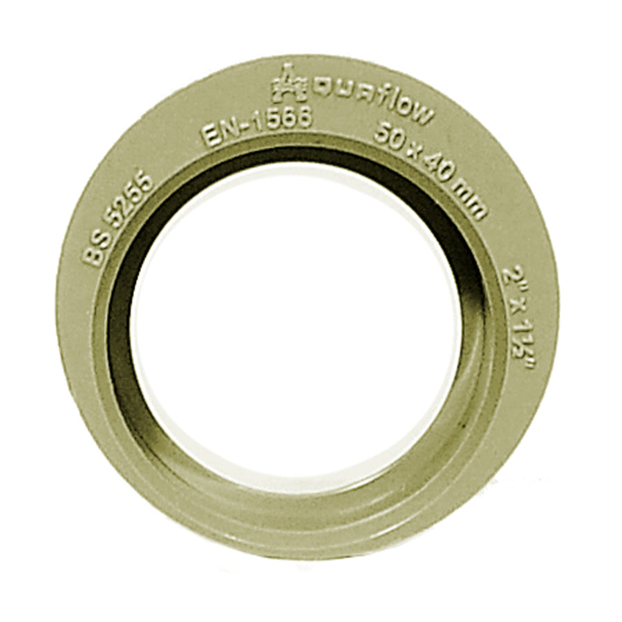 40mm Solvent Waste reducer Socket/Spigot Olive Grey - drainagedistribution.co.uk