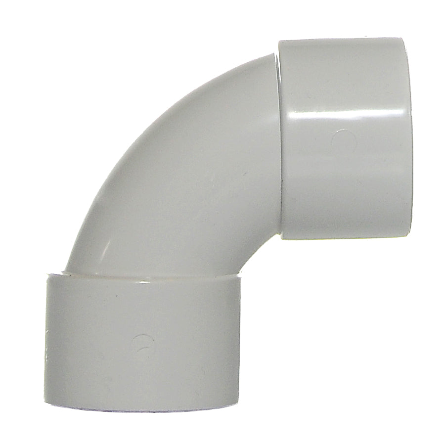 32mm Solvent Waste Swept Bend 92 White - drainagedistribution.co.uk