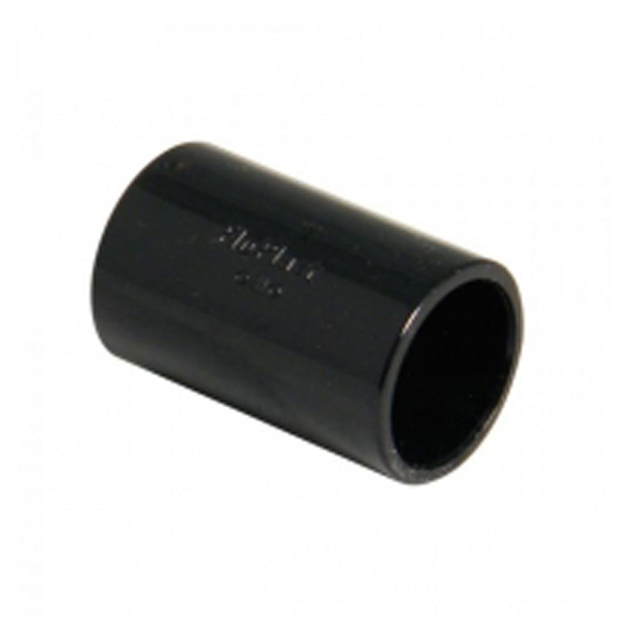 Solvent Weld Overflow Coupling Black - drainagedistribution.co.uk