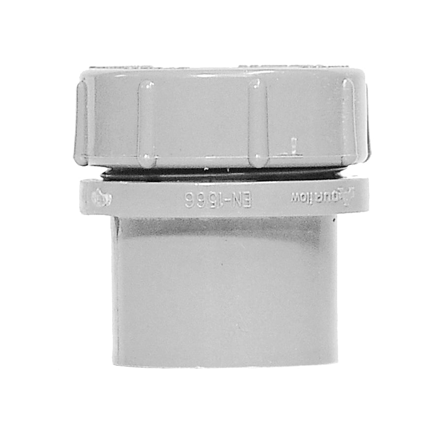 50mm Solvent Waste Access Plug with Screw Cap White - drainagedistribution.co.uk