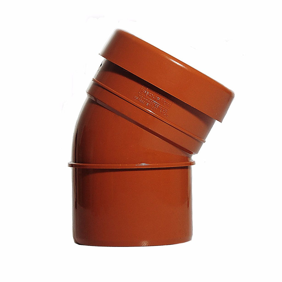 Underground Soil Pipe 110mm 30° Bend Single Socket/Spigot - THE DRAINAGE DISTRIBUTION COMPANY