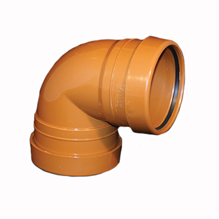 Underground Soil Pipe 110mm Bend 90° Double Socket - THE DRAINAGE DISTRIBUTION COMPANY