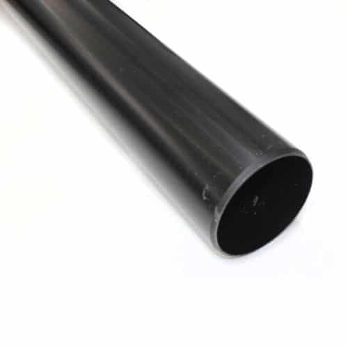 Tetraflow 110mm Solvent Soil Plain Pipe End 3mtr Black