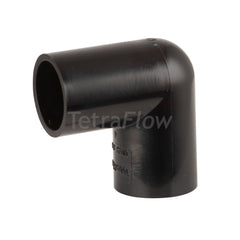 Tetraflow Solvent Weld Overflow 90 Bend Black