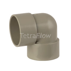 Tetraflow 50mm Solvent Waste Knuckle Bend 90 Olive Grey