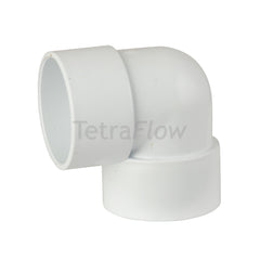 Tetraflow 40mm Solvent Waste Knuckle Bend 90 White