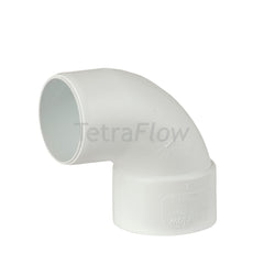 Tetraflow 50mm Solvent Waste Spigot Bend 90 White