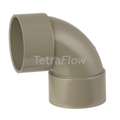 Tetraflow 50mm Solvent Waste Swept Bend 92 Olive Grey