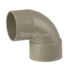 Tetraflow 40mm Solvent Waste Spigot Bend 90' Olive Grey