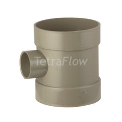 Tetraflow 110mm Solvent Soil Short Boss Pipe Connector with 1 x 32mm boss outlet