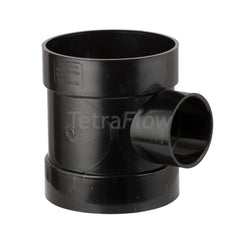 Tetraflow 110mm Solvent Soil Short Boss Pipe Connector Black 1 x 40mm Boss Pipe