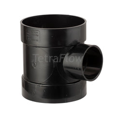 Tetraflow 110mm Solvent Soil Short Boss Pipe Connector Black 1 x 32mm Boss Pipe