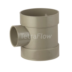 Tetraflow 110mm Solvent Soil Short Boss Pipe Connector with 3 x boss outlets