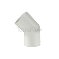 Tetraflow Solvent Weld Overflow Bend 45 White
