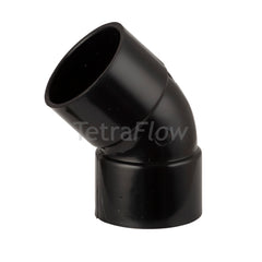 Tetraflow 50mm Solvent Waste Bend 45 Black