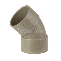 Tetraflow 50mm Solvent Waste Bend 45 Olive Grey