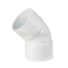 Tetraflow 40mm Solvent Waste Bend 45 White
