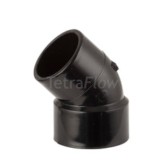 Tetraflow 40mm Solvent Waste Spigot Bend 45 Black