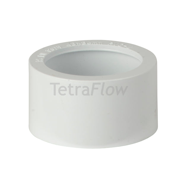 Tetraflow 50mm x 32mm Solvent Waste Reducer Socket/Spigot White