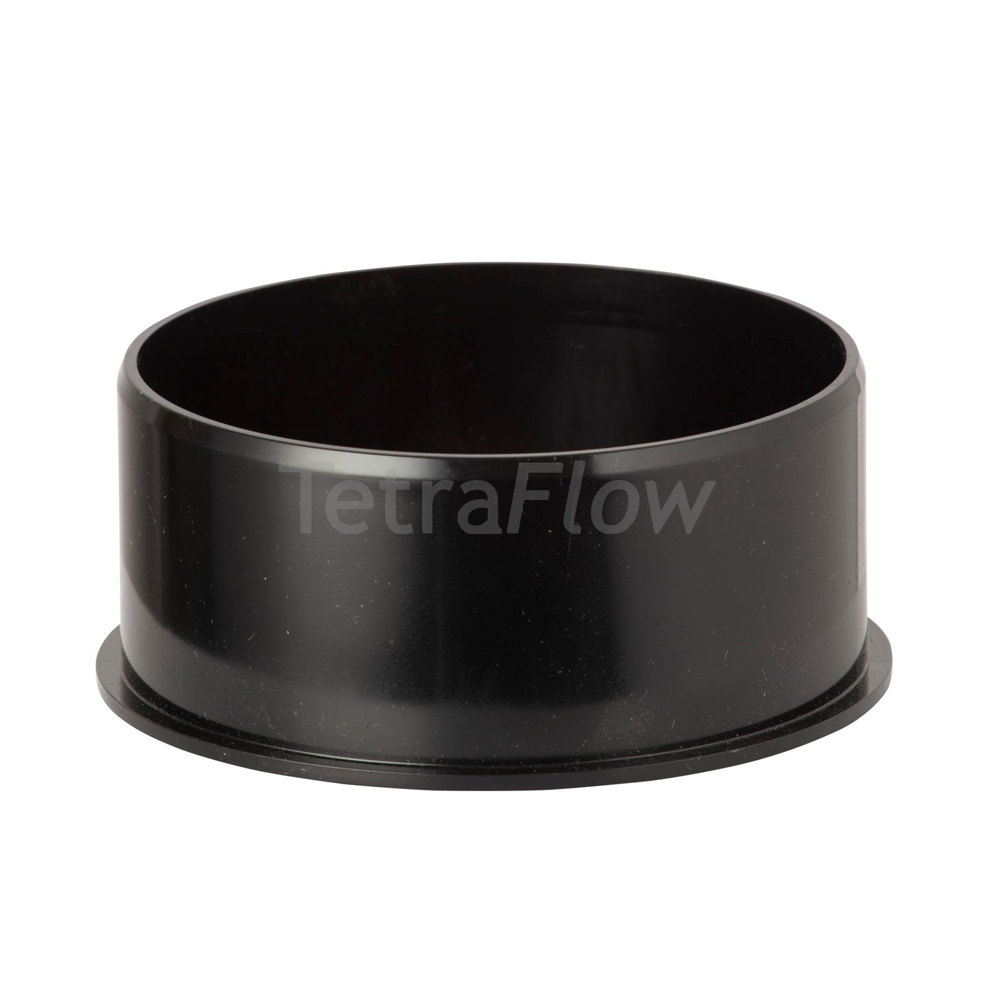 Tetraflow 110mm Push Fit Soil Socket Plug Black - THE DRAINAGE DISTRIBUTION COMPANY LTD