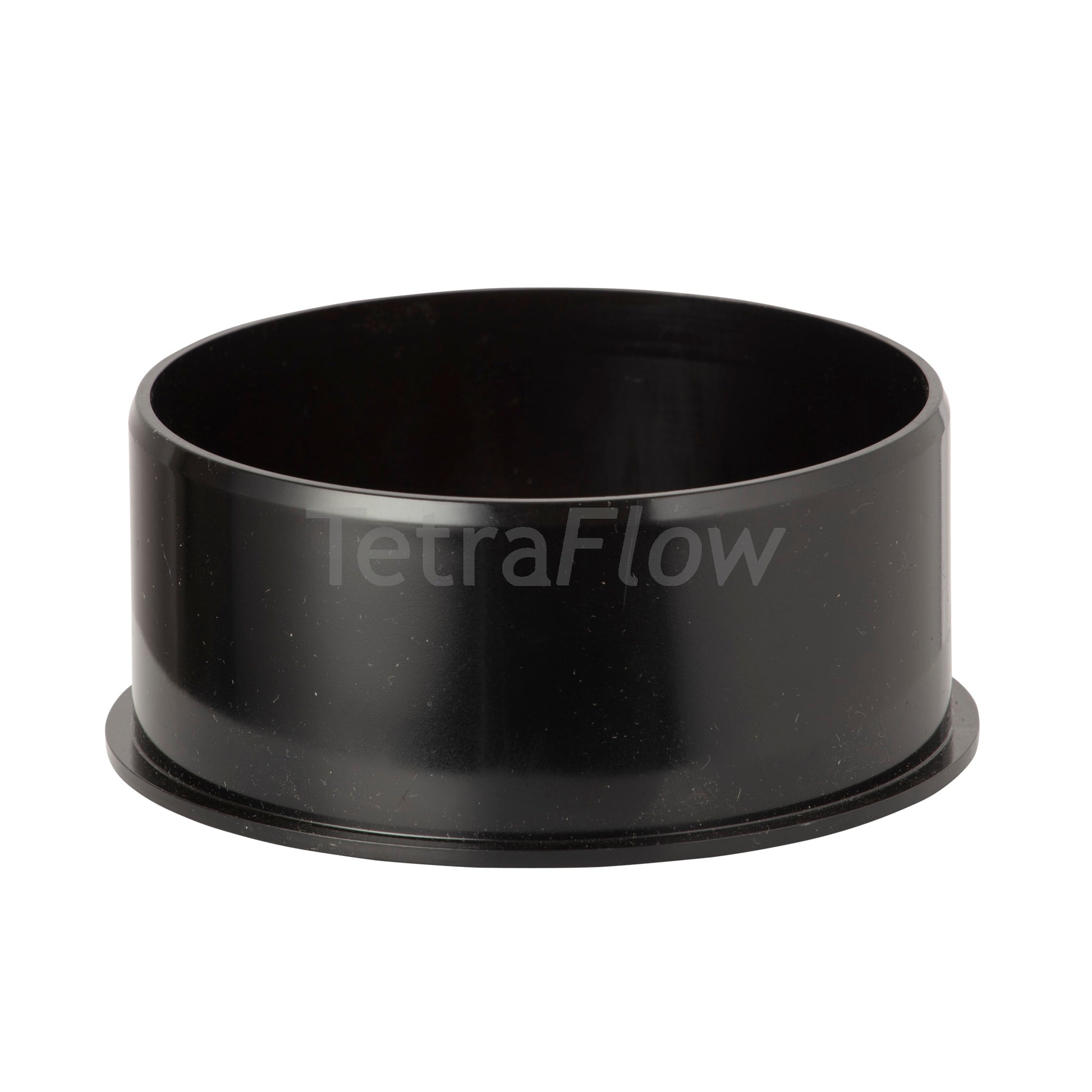 Tetraflow 110mm Push Fit Soil Socket Plug Black - THE DRAINAGE DISTRIBUTION COMPANY LTD