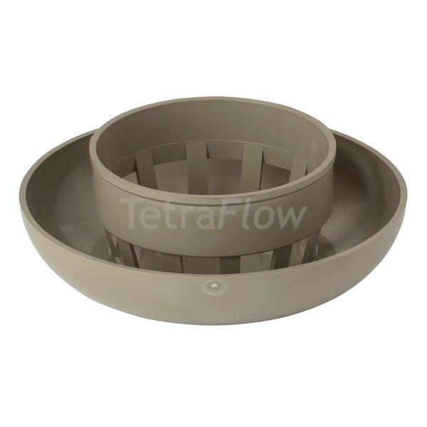 Tetraflow 110mm Solvent Soil Mushroom Vent Cowl Olive Grey