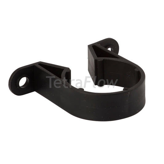 Tetraflow 32mm Solvent Waste Pipe Support Bracket Black