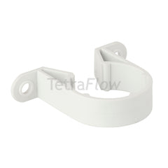 Tetraflow 50mm Solvent Waste Pipe Support Bracket White