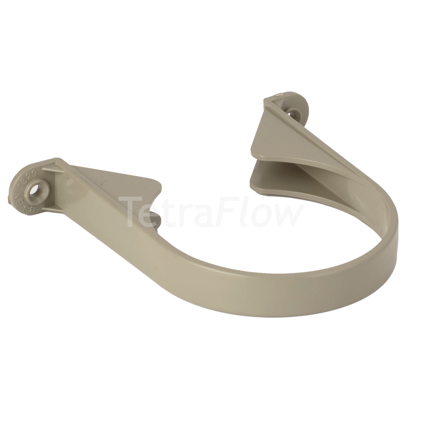 Tetraflow 110mm Solvent Soil Pipe Clip Olive Grey