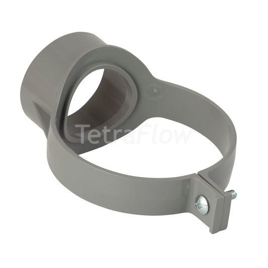 Tetraflow 110mm Push Fit Soil Strap on Boss Grey - THE DRAINAGE DISTRIBUTION COMPANY LTD