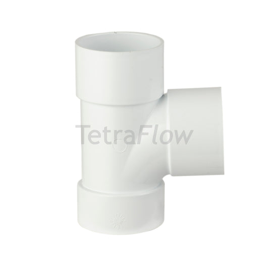 Tetraflow 32mm Solvent Waste Branch 92 Triple Socket White