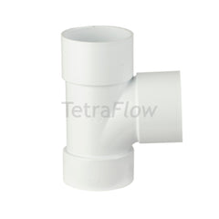 Tetraflow 50mm Solvent Waste Branch 92 Triple Socket White
