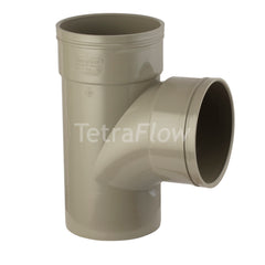 Tetraflow 110mm Solvent Soil 92 Branch Double Socket/Spigot Olive Grey