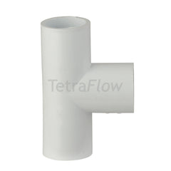 Tetraflow Solvent Weld Overflow Tee Branch White