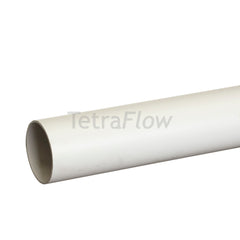 Tetraflow 50mm Solvent Waste Plain Pipe End 3mtr White