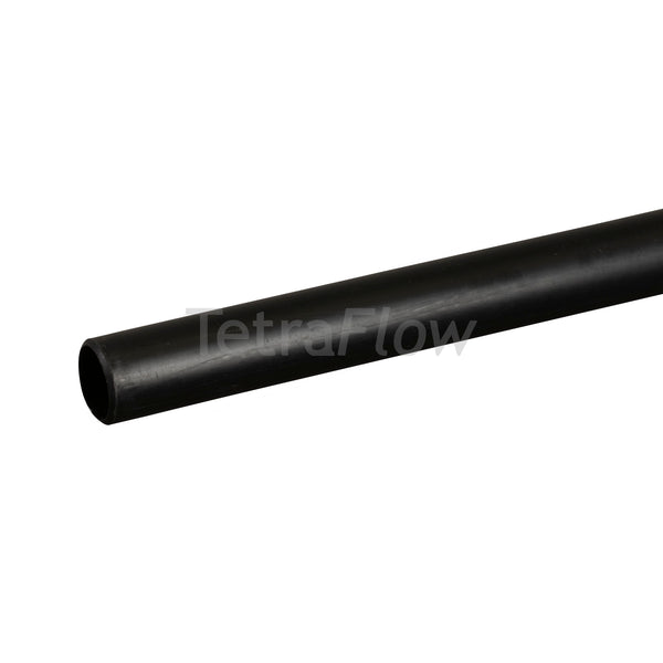 Tetraflow Solvent Weld Overflow 3mtr Pipe Black