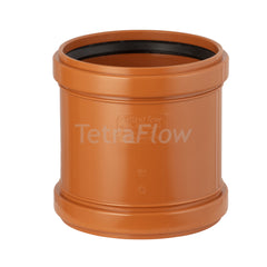 Tetraflow Underground Soil Pipe 110mm Coupling with Stop