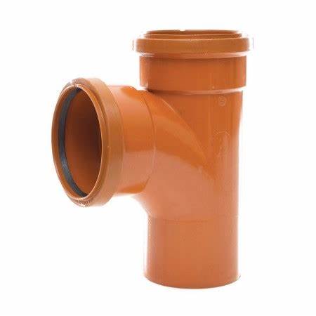 Tetraflow Underground Soil Pipe 110mm Branch 92° Double Socket/Spigot