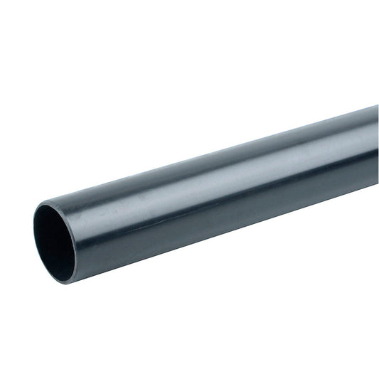 110mm Solvent Soil Plain Pipe End 1.5mtr Black - drainagedistribution.co.uk