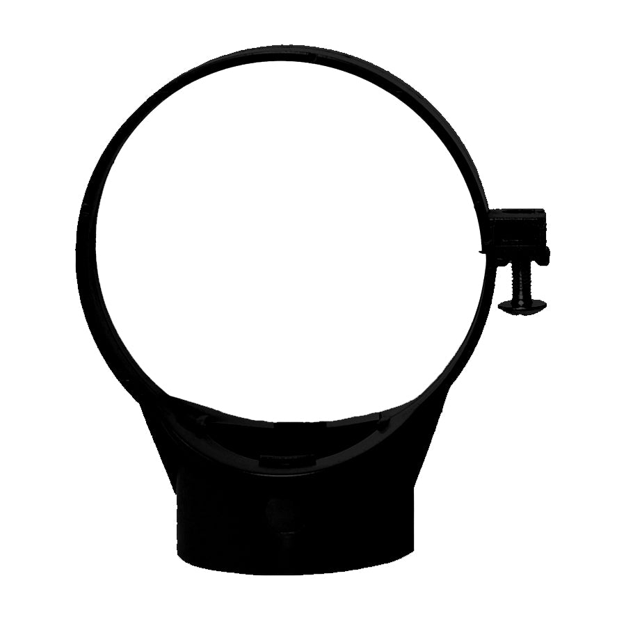 110mm Solvent Soil Strap on Boss Black - drainagedistribution.co.uk