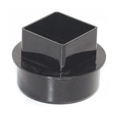 110mm Solvent Square to Soil Adaptor Black